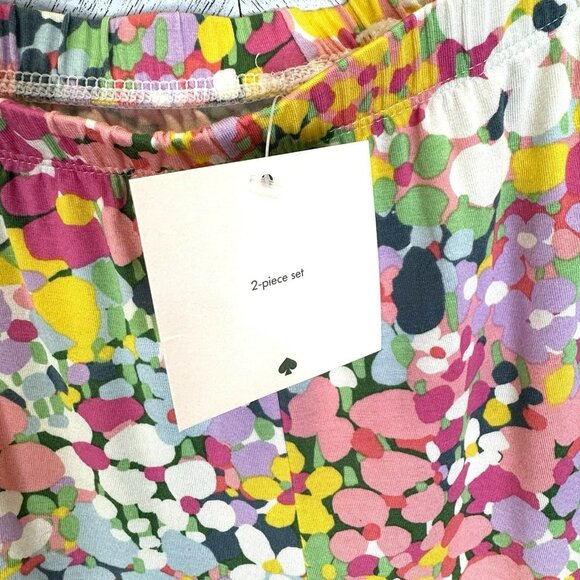 Kate Spade Pajama Set Womens Size Large Floral Short Sleeve New NWT - Picture 7 of 10